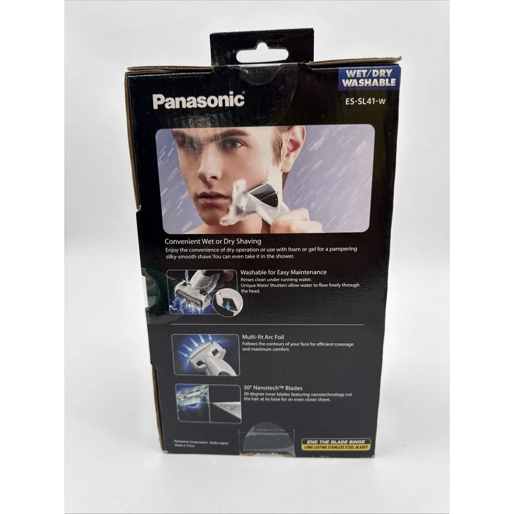 Panasonic Arc3 ES-SL41-W Wet/Dry 3-Blade Men's Electric Shaver Razor Brand New